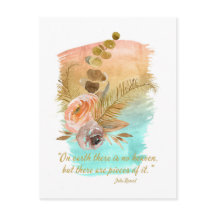 Pieces of Heaven Quote Boho Flowers 