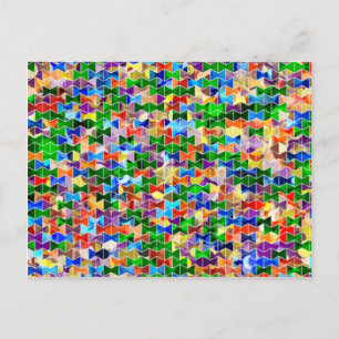 Piecewise Bowties Dot Postcard Postkarte