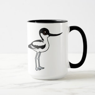 Pied Avocet Niedlich Birdorable Cartoon Bird Tasse