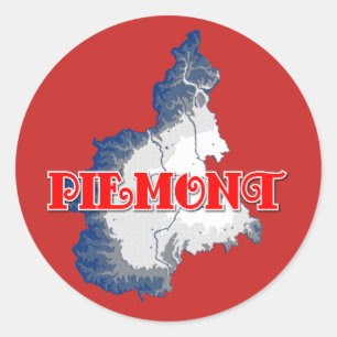 Piedmont Runder Aufkleber