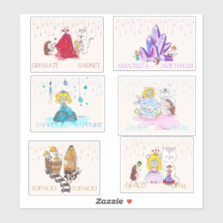 Piedras natales aufkleber