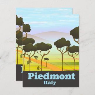 Piemont Italien Reiseplakat