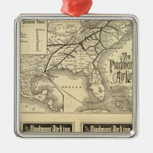 Piemont-Luftverkehrslinie Silbernes Ornament