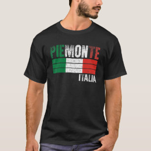 Piemonte Italia Flag Italienische Frau Frau Frau K T-Shirt