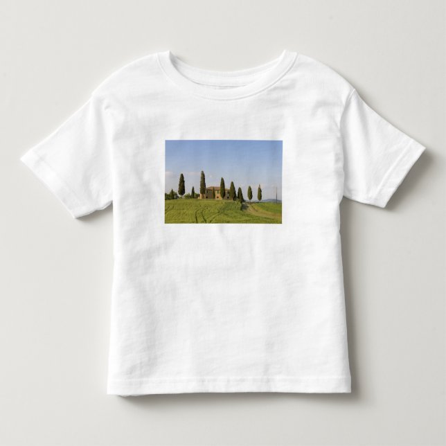 Pienza, Val d'Orcia, Provinz Siena, Toskana, Kleinkind T-shirt (Vorderseite)