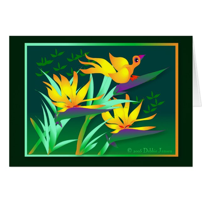 Piepmatz des Paradieses durch Debbie Jensen (Vorderseite (Horizontal))