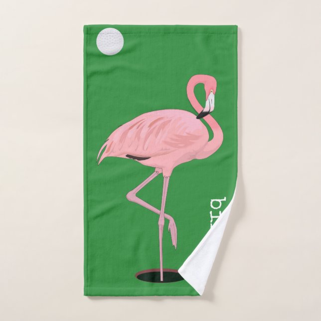 Piepmatz-Flamingo-Golf-Handtuch Handtuch (Handtuch)