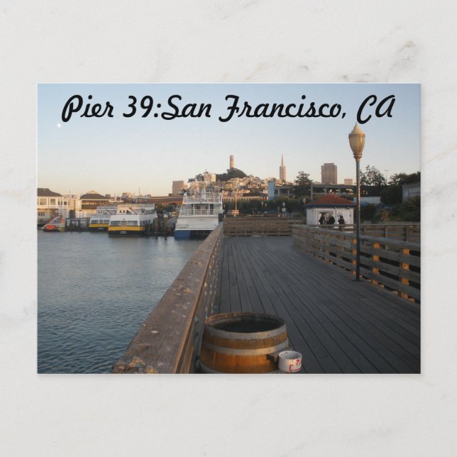Pier 39:San Francisco, CA Postcard Postkarte (Vorderseite)