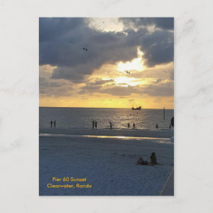 Pier 60 bei Sunset Postkarte