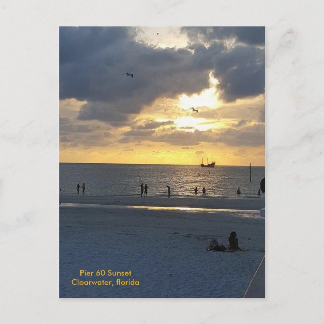 Pier 60 bei Sunset Postkarte (Vorderseite)