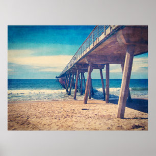 Pier am Hermosa Beach Poster