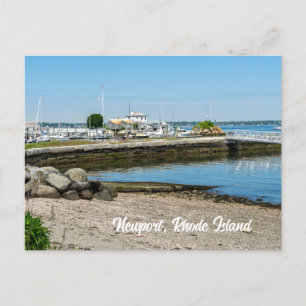Pier auf der Insel Newport Rhode Postkarte