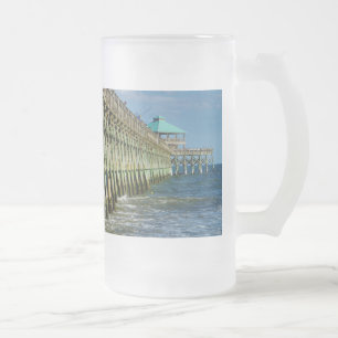 Pier Befischung Mattierter Glass Bier Tasse
