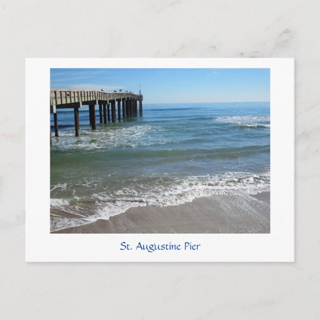Pier bei St. Augustine Postcard Postkarte (Vorderseite)