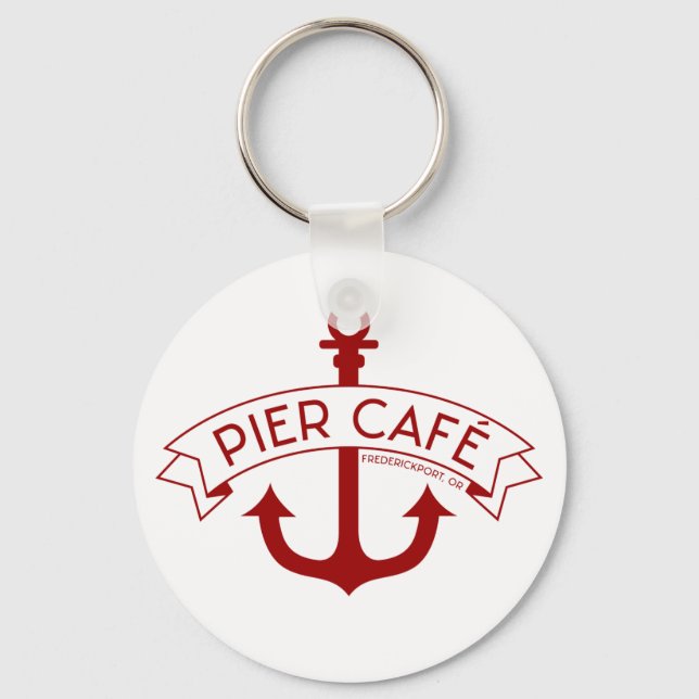 Pier Cafe Red Schlüsselanhänger (Vorderseite)