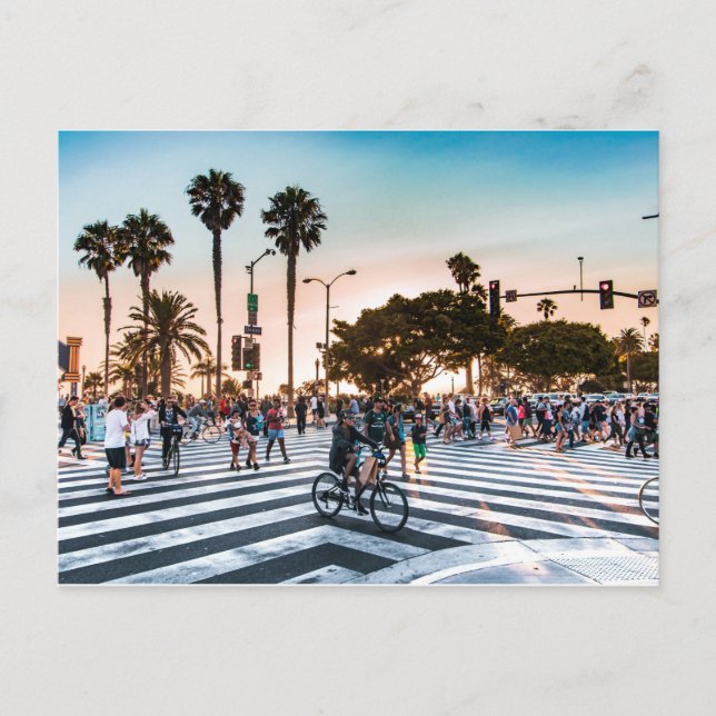 Pier-Eingang (Santa Monica, CA) Postkarte (Vorderseite)