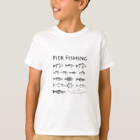 Pier-Fischen-Fisch-Spezies-Linie Kunst-Logo