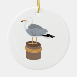 Pier Gull Keramik Ornament