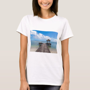 Pier in den Ozean flic en flac mauritius T-Shirt