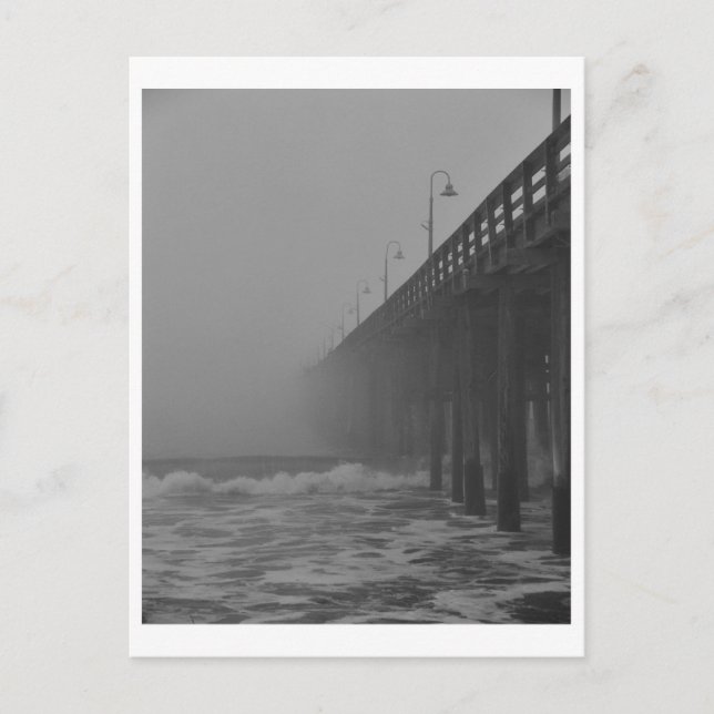 Pier nebel-2 postkarte (Vorderseite)