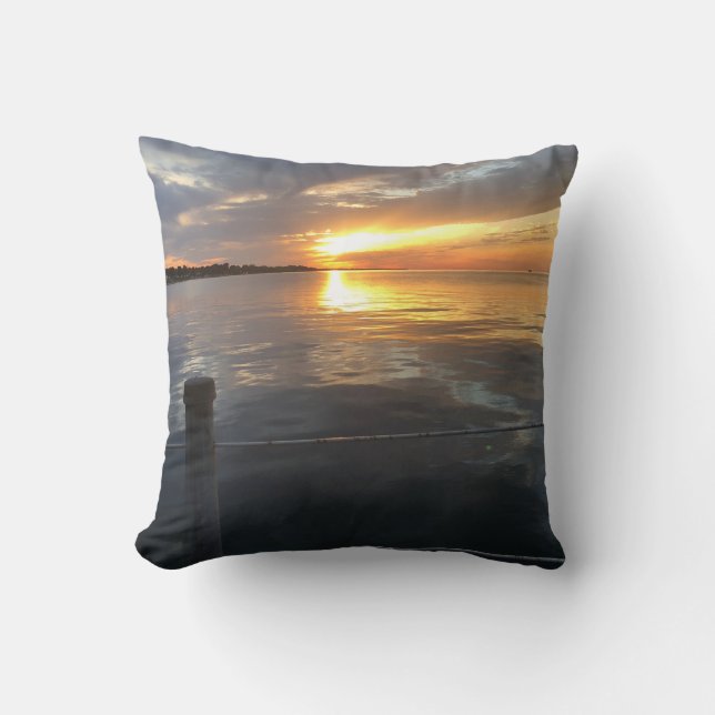 Pier Sunset Kissen (Vorderseite)