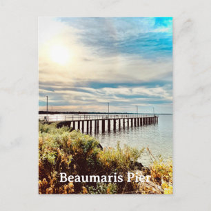 Pier von Beaumaris Postkarte