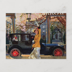 Pierce Arrow Mädchen Postkarte