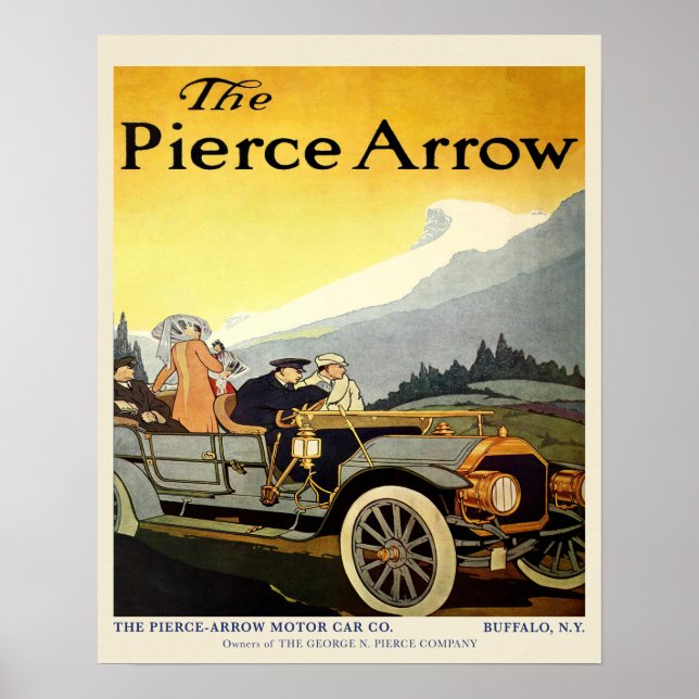 Pierce-Arrow Vintage Car Advertisement Poster (Vorne)