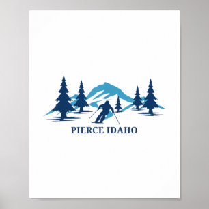 Pierce Idaho Ski Resort Skifahren - Skifahren _1 Poster