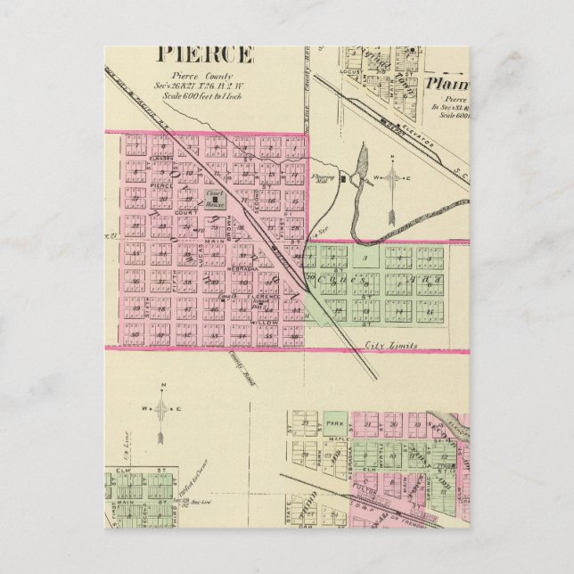 Pierce, Nebraska Postkarte (Vorderseite)