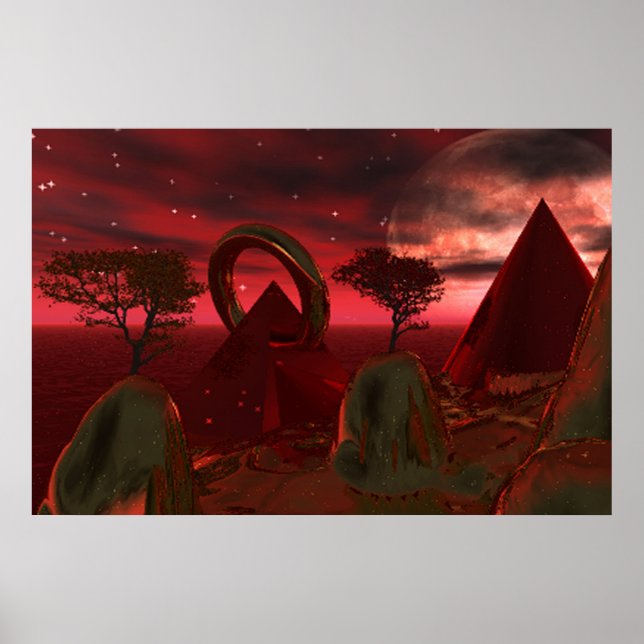 Pierced Pyramid Poster (Vorne)