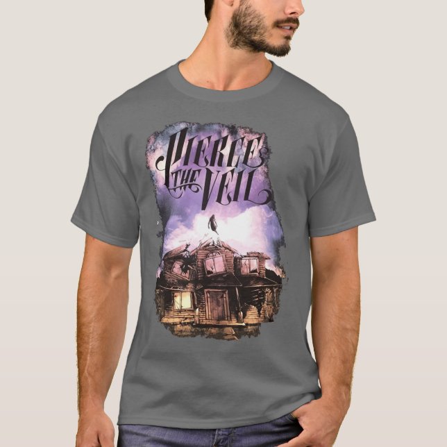 Piercehe Veil Collide Withhe Sky Retro-Freunde T-Shirt (Vorderseite)