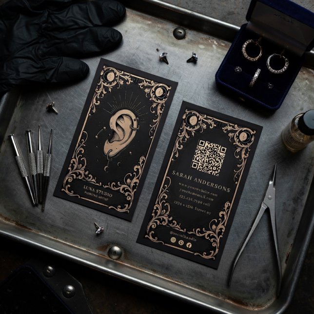 Piercing Artist  | Ear Piercing Studio Visitenkarte (Von Creator hochgeladen)