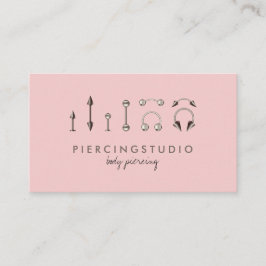 Piercing Body Juwelry Sterling Silver Pink Visitenkarte