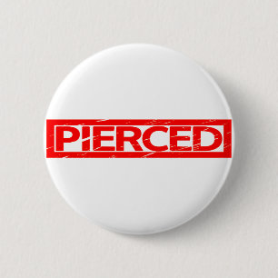 Piercing-Briefmarke Button