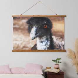 Piercing Eyes of the Outback Wandteppich Mit Holzrahmen
