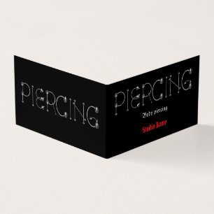 Piercing Salon Business Card Visitenkarten