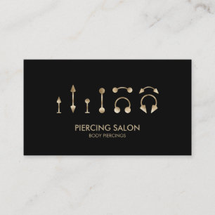Piercing Specialist Golden Visitenkarte