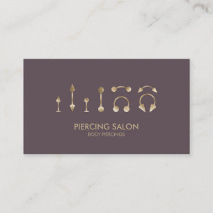 Piercing-Spezialistin Rose Pink Visitenkarte