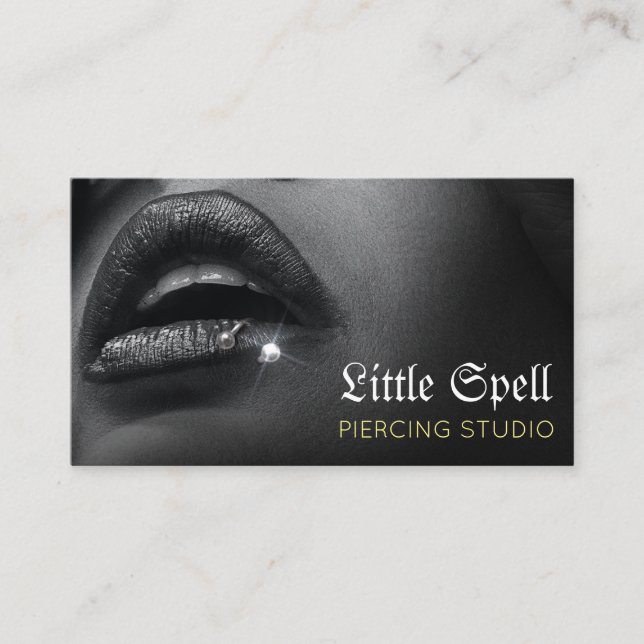 Piercing Studio Tattoo Piercing Spezialist Visitenkarte (Vorderseite)