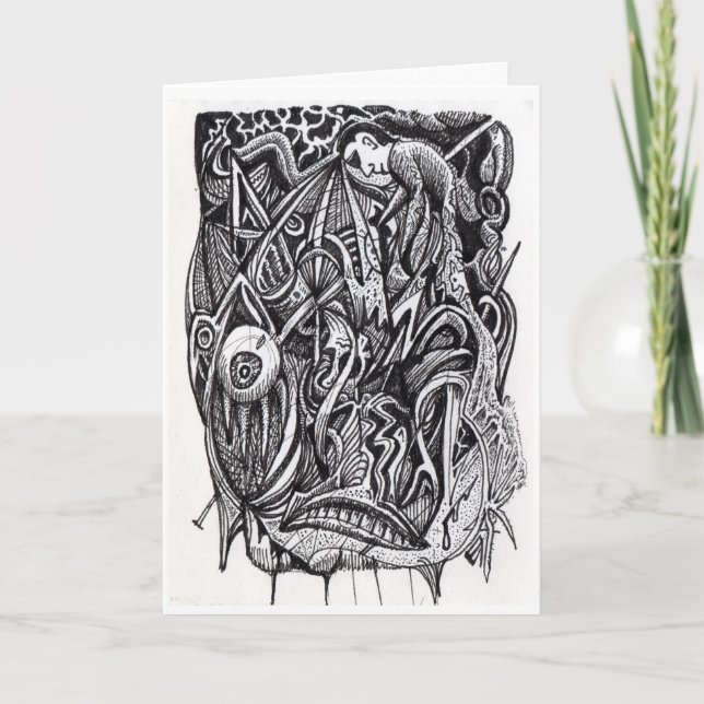 Piercing von Brian Benson Greeting Card Karte (Vorderseite)