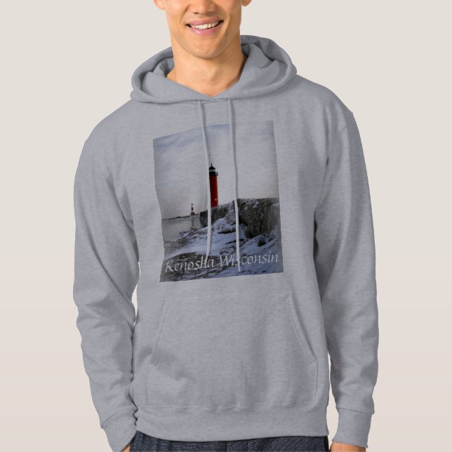 Pierhead auf dem Morgen eines kalten Winters Hoodie (Vorderseite)