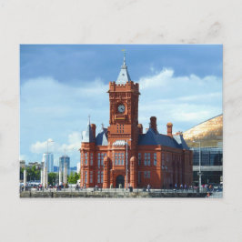 Pierhead Gebäude, Cardiff, Wales, UK Postkarte
