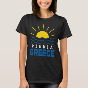 Pieria Greece Sonnenschein und Meereswellen Frauen T-Shirt