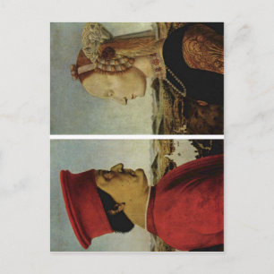 Piero della Francesca Battista Sforza Federico da  Postkarte
