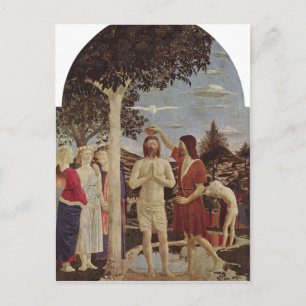 Piero della Francesca Taufe Christi um 1440-1450 c Postkarte