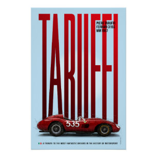 Piero Taruffi Ferrari 315S Tribute  Poster