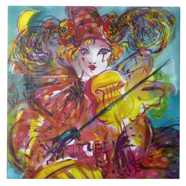 PIERO / Venezianische Karnevalabend Fliese (Vorderseite)