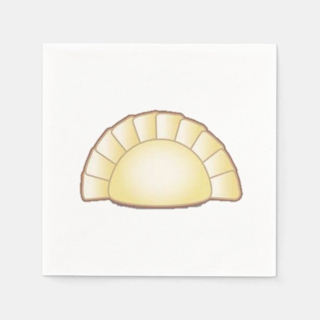 Pierogi Cocktail Napkin Serviette (Vorderseite)