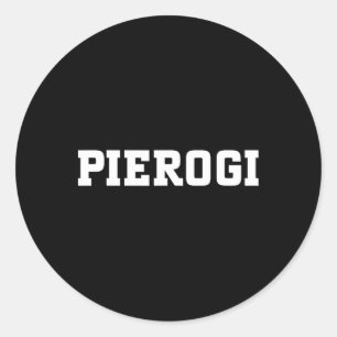Pierogi-Essensdesign Für Männer Frauen Kinder Lust Runder Aufkleber